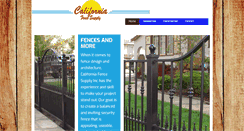 Desktop Screenshot of calfencesupply.com