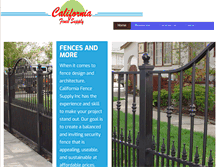 Tablet Screenshot of calfencesupply.com